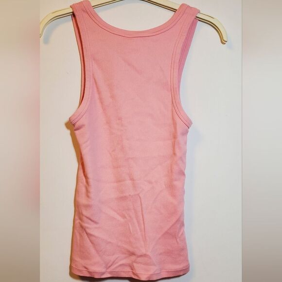 X-Small Colorful Standard Organic Cotton Pink / Flamingo Rib Tank - Picture 4 of 5